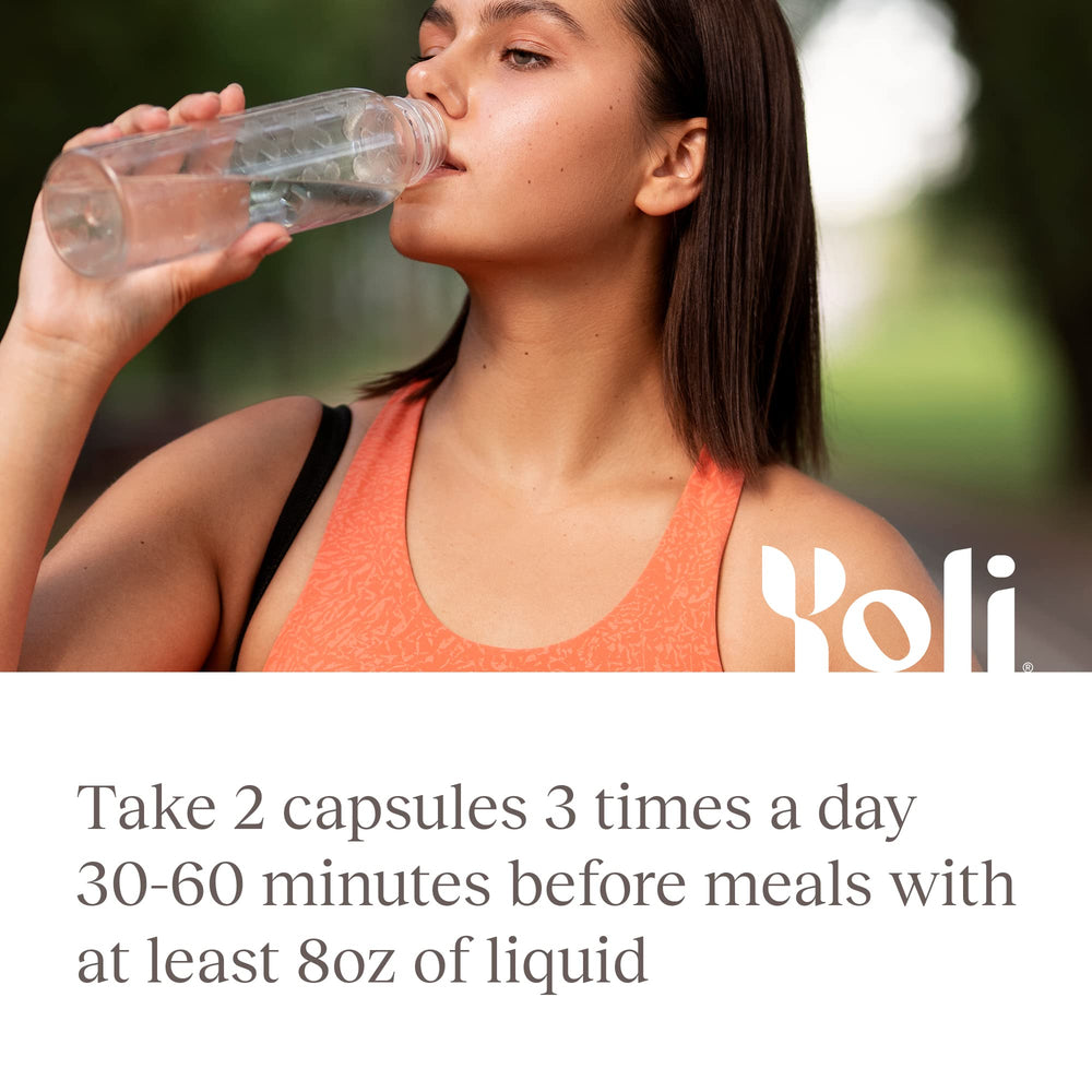 Yoli Resolve next to a measuring spoon showing serving scale
