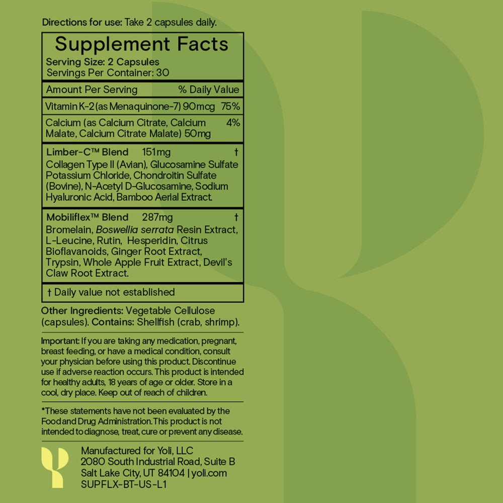 Yoli Flex vitamins K2 and Bromelain image
