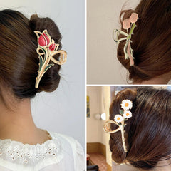 Yonchic daisy-style clip adds playful elegance to updos and buns
