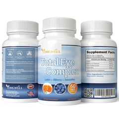 Made in USA label on YongWell eye health supplement