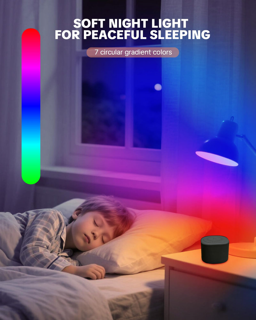 YONSEN travel white noise 3 timers customizable nap or sleep sessions