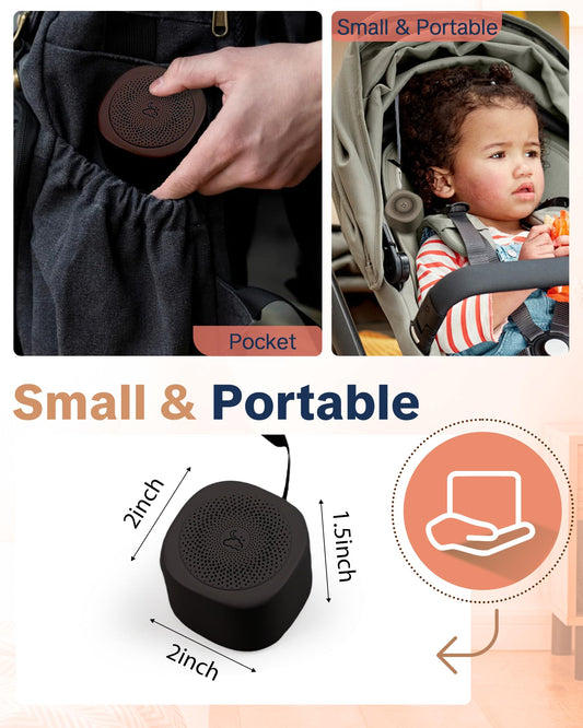 YONSEN travel white noise handheld size easy to tuck in a bag for baby or adult