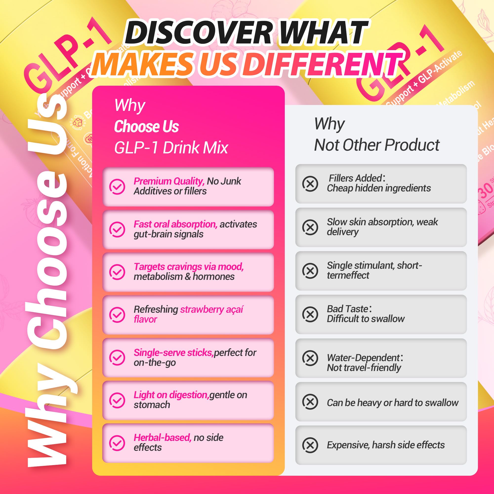 Travel-friendly single-serve sticks for on-the-go use
