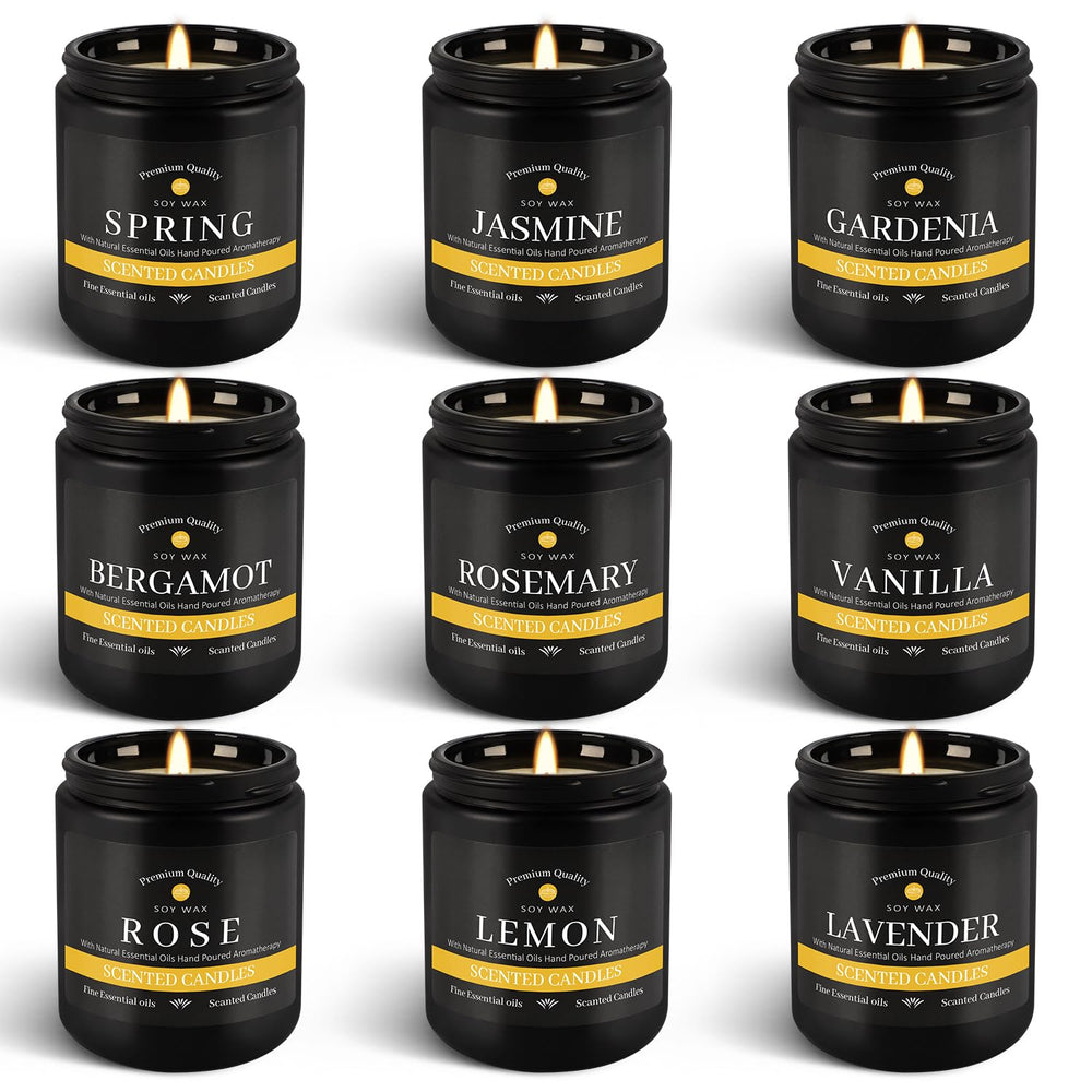 YOROXRG 9-Pack Candles Mint Scent
