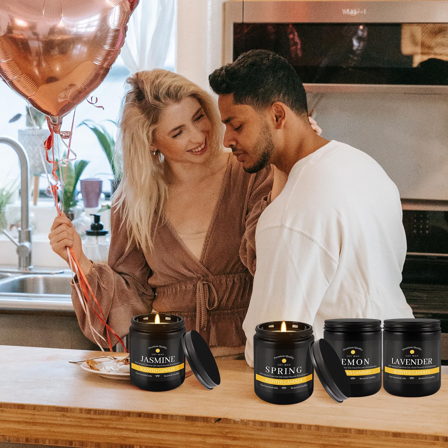 YOROXRG 9-Pack Candles Jasmine Scent