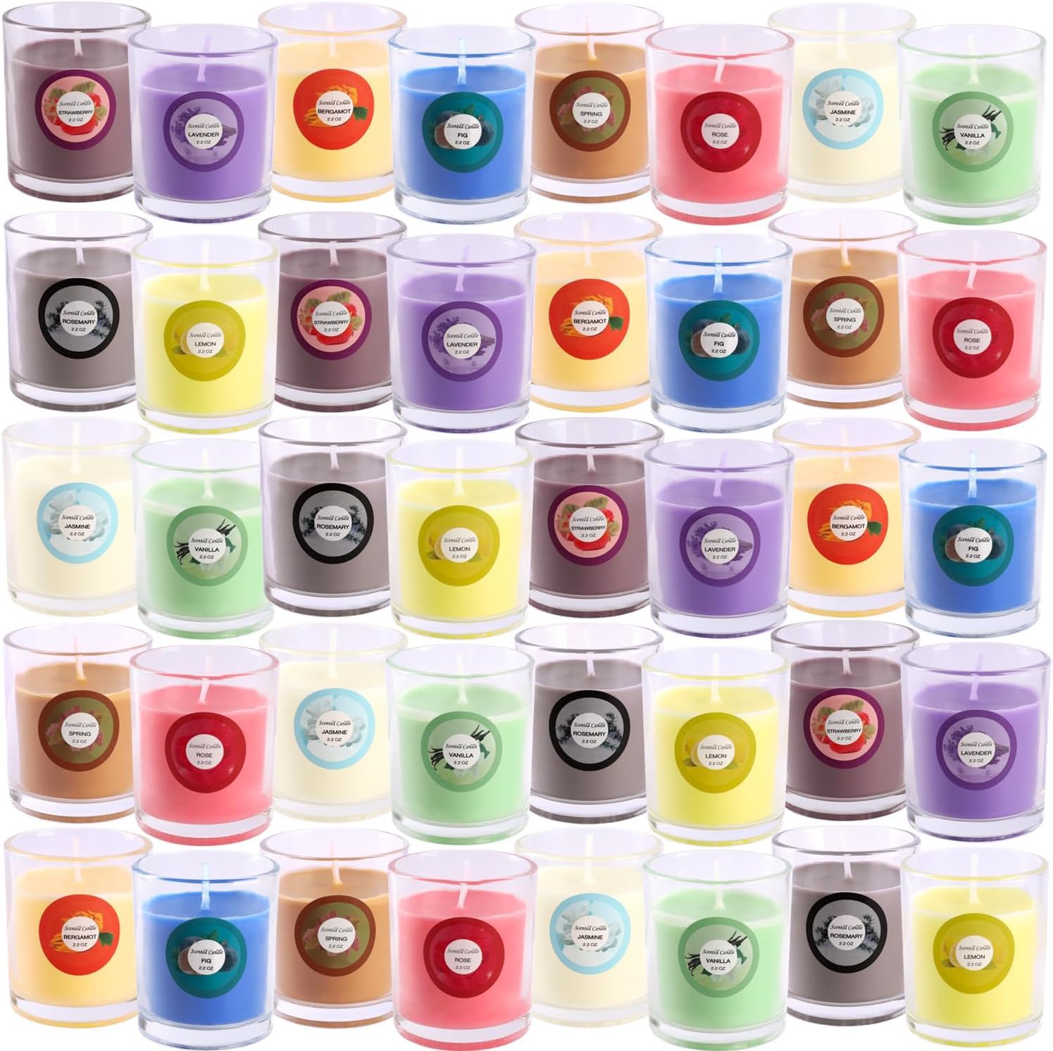 Eco-friendly packaging with soy wax and lead-free wicks detail for YOROXRG candles