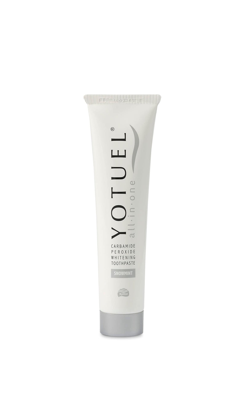 Product shot of Yotuel All-in-One toothpaste on white background