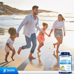 Keto-friendly coconut oil supplement pack of 2
