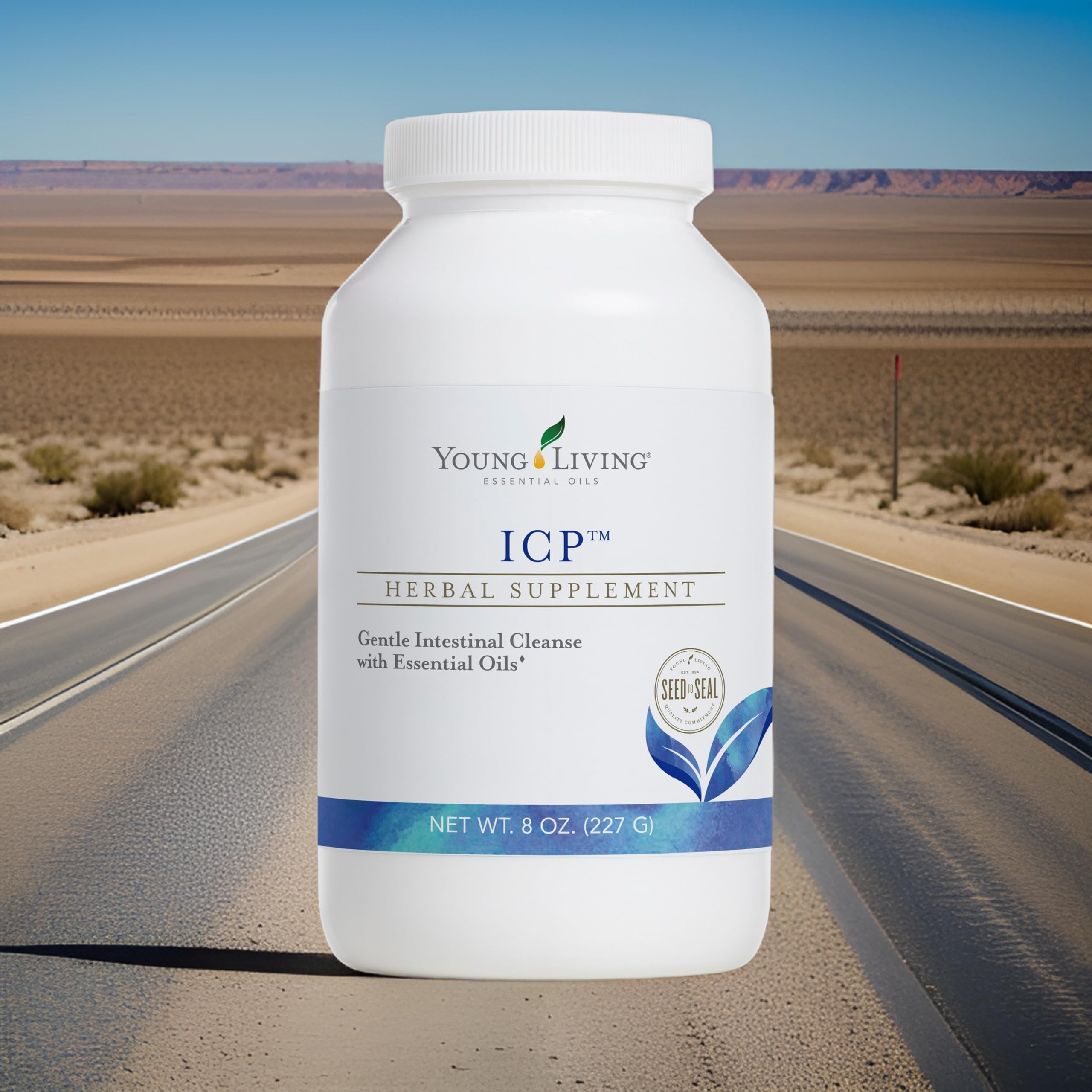 Graphic showing soluble and insoluble fiber blend in ICP powder