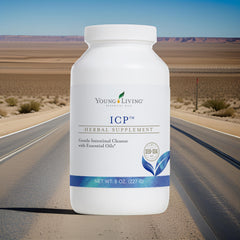 Graphic showing soluble and insoluble fiber blend in ICP powder