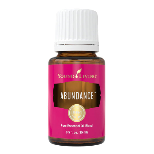 Young Living Abundance essential oil blend 15 ml bottle with label