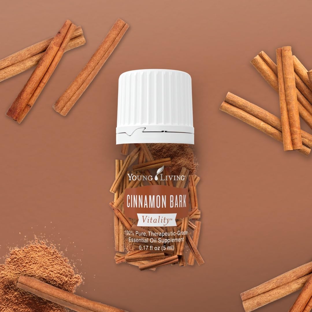 Young Living Cinnamon Bark Vitality over dish as spicy flavor enhancer.