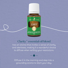 Young Living Clarity diffuser setup releasing uplifting aroma for concentration