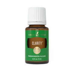 Young Living Clarity essential oil bottle—focus-enhancing daily ritual