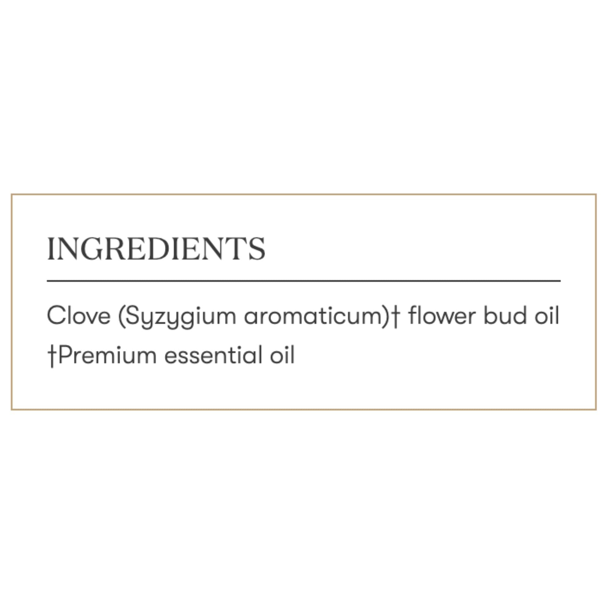 Spice-focused kitchen scene with clove vitality bottle