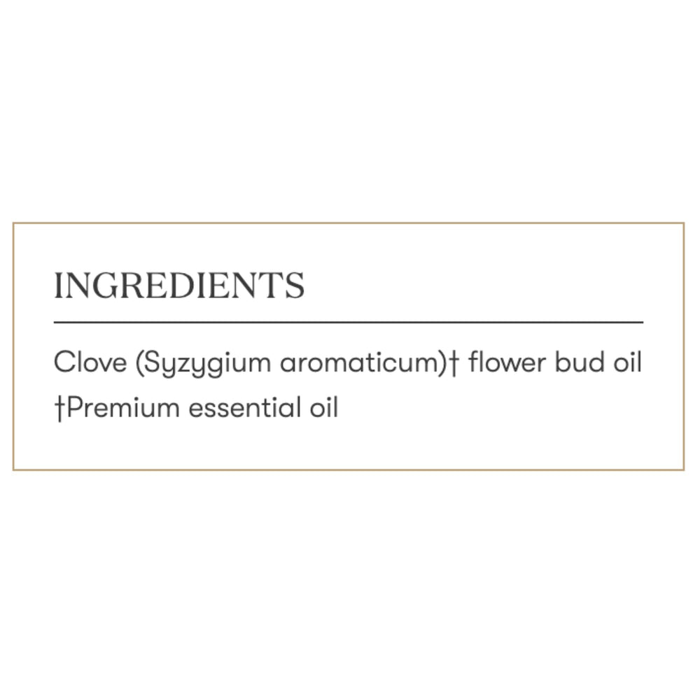 Spice-focused kitchen scene with clove vitality bottle