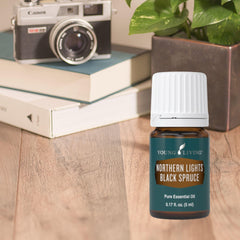 Diffusion de Young Living Épinette noire du nord pour créer une ambiance apaisante.