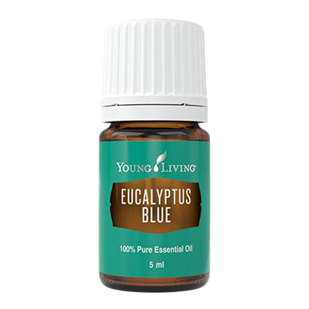Front view of Young Living Eucalyptus Blue essential oil bottle, 5 ml