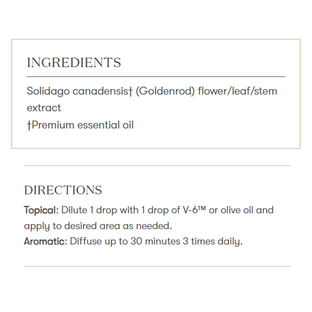 Young Living Goldenrod essential oil skin-care-blend demonstrating versatile topical use