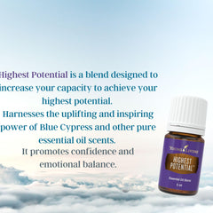 Diffuser scene with Young Living Highest Potential oil aroma for energized study atmosphere.