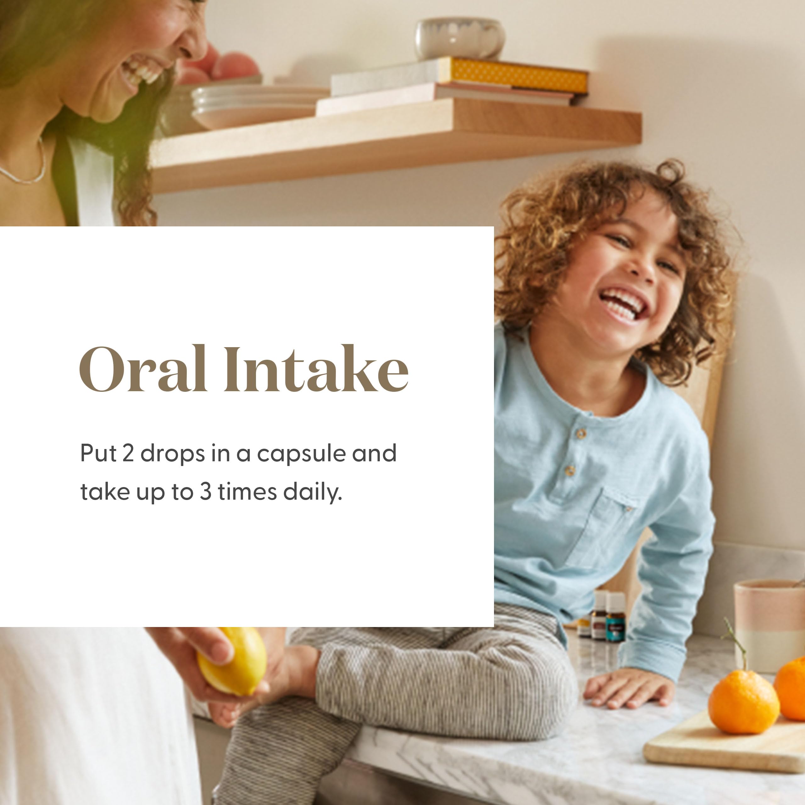 Young Living JuvaFlex Vitality scene at wellness routine emphasizes holistic gut health potential.