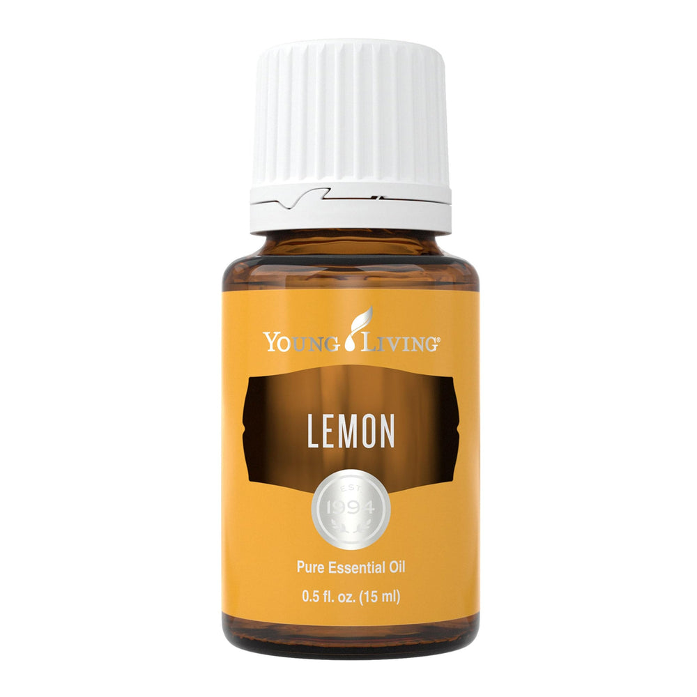 Front view of Young Living Lemon 15ml bottle