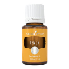 Front view of Young Living Lemon 15ml bottle