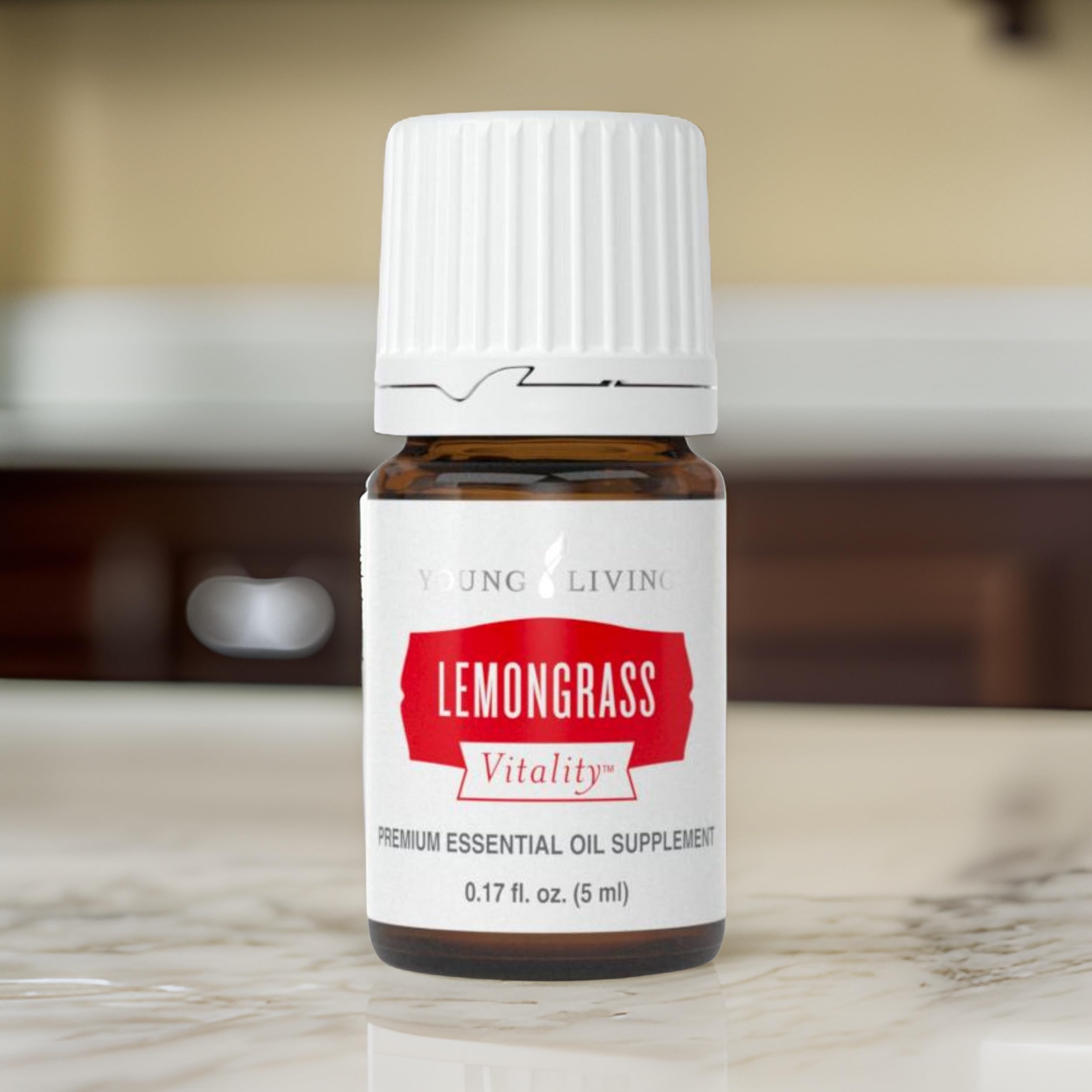Diffuser session featuring Young Living Lemongrass Vitality aroma for refreshing ambience.