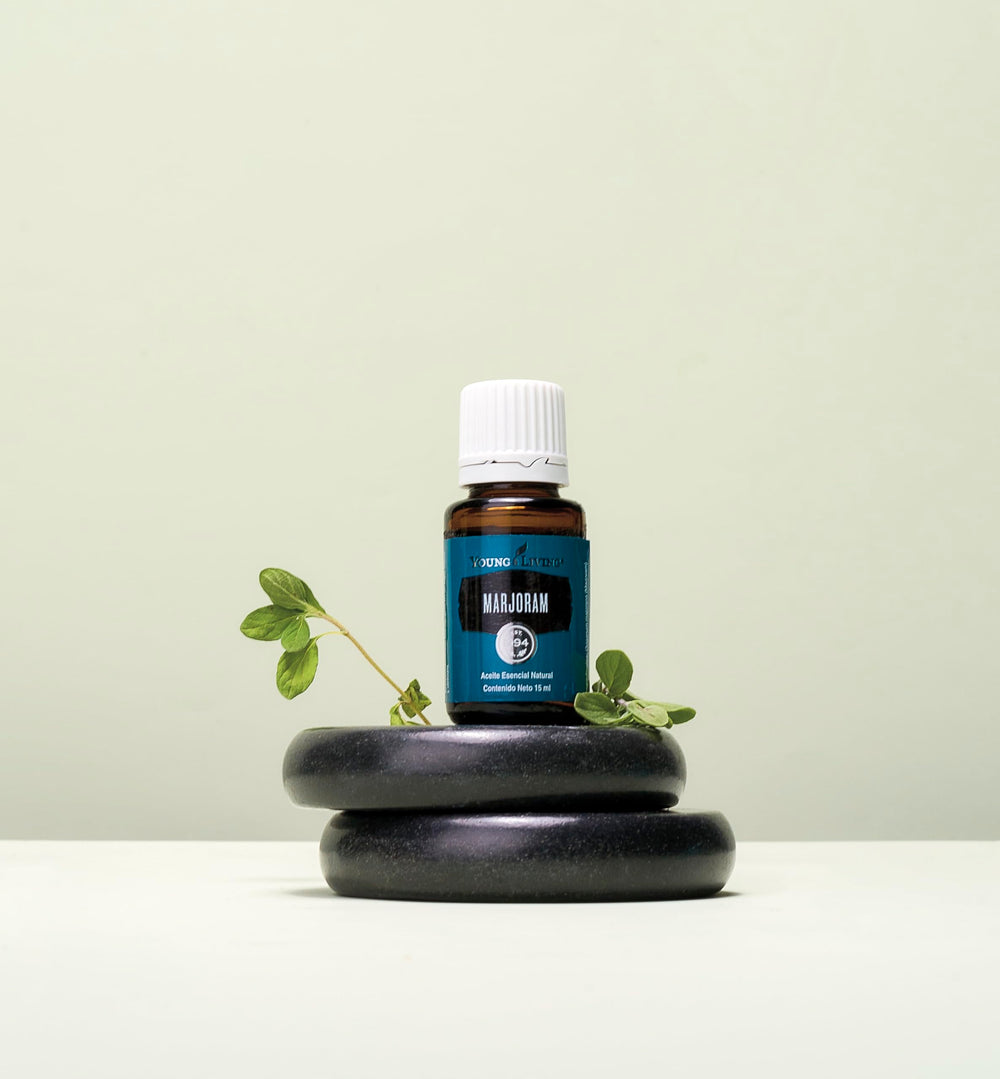 Young Living Marjoram muscle-support application for gentle massage