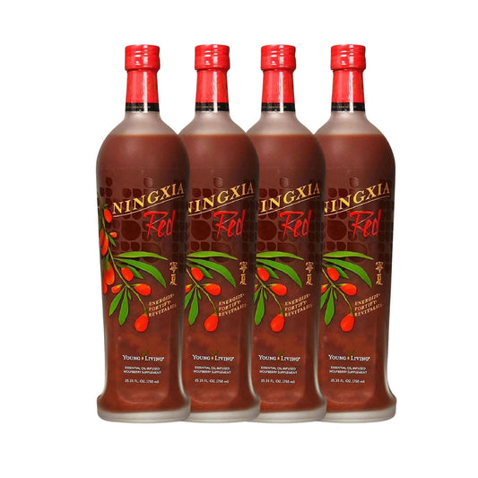 Front view of Young Living NingXia Red Antioxidant Drink 25.35 oz