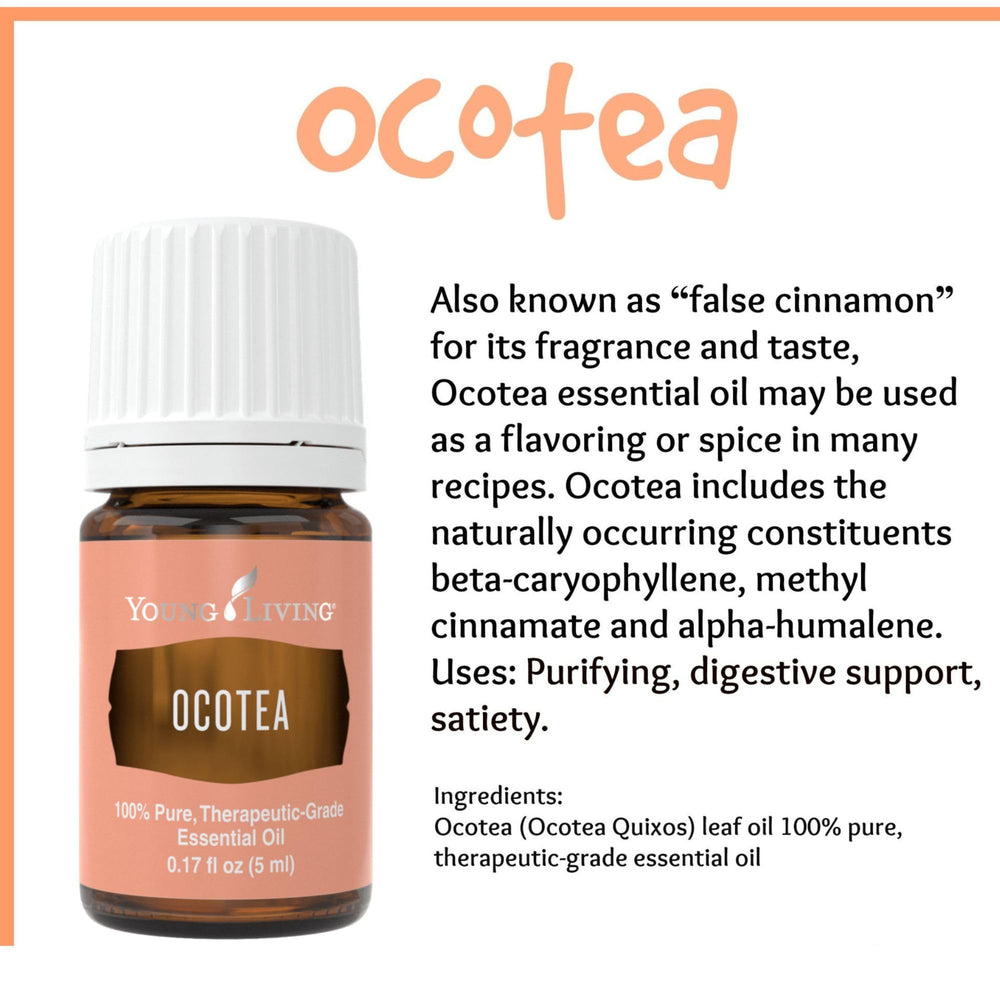 Young Living Ocotea essential oil applied topically for refreshed skin.