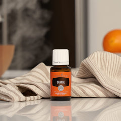 Topically diluted Orange Essential Oil application