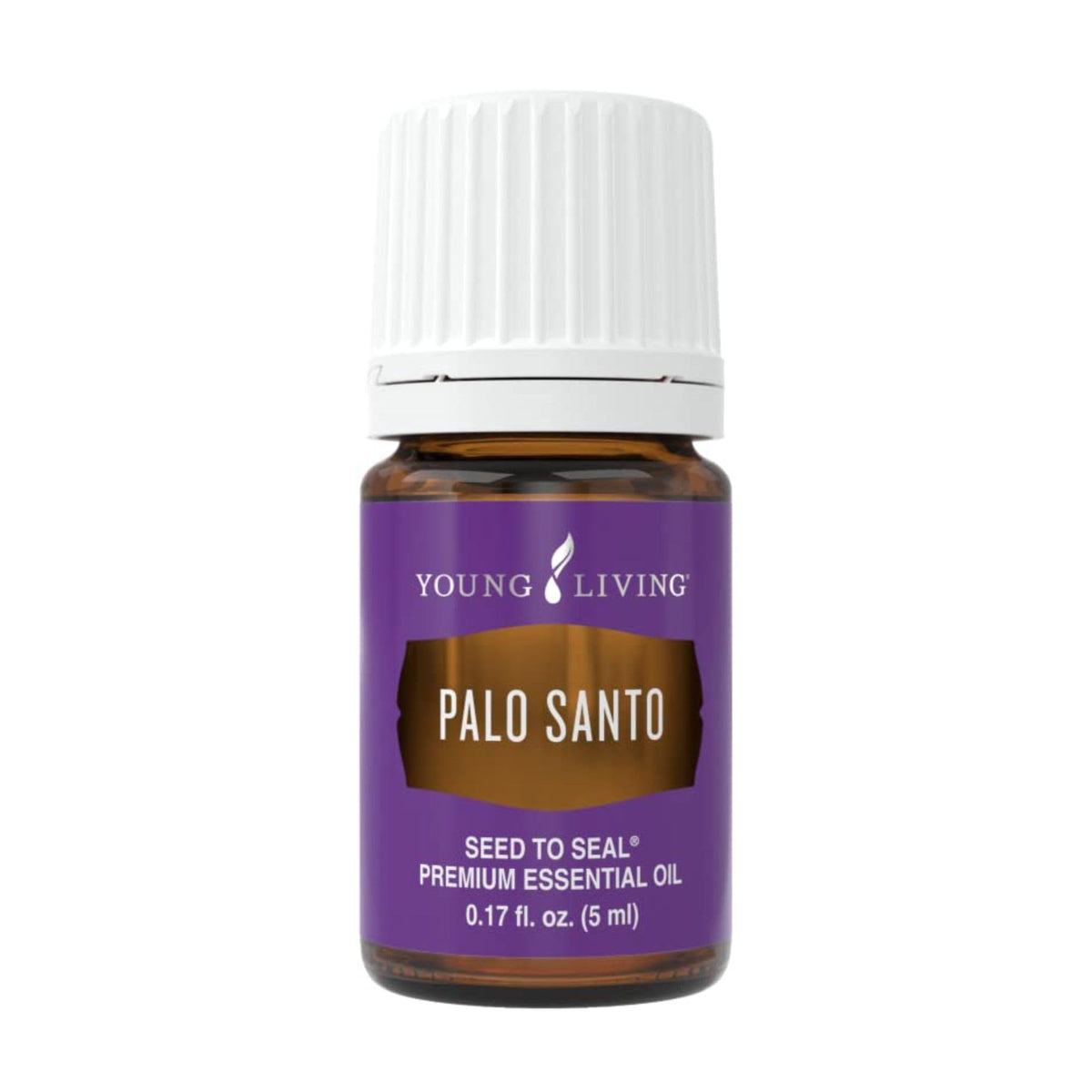 Young Living Palo Santo essential oil bottle close-up for soothing rituals