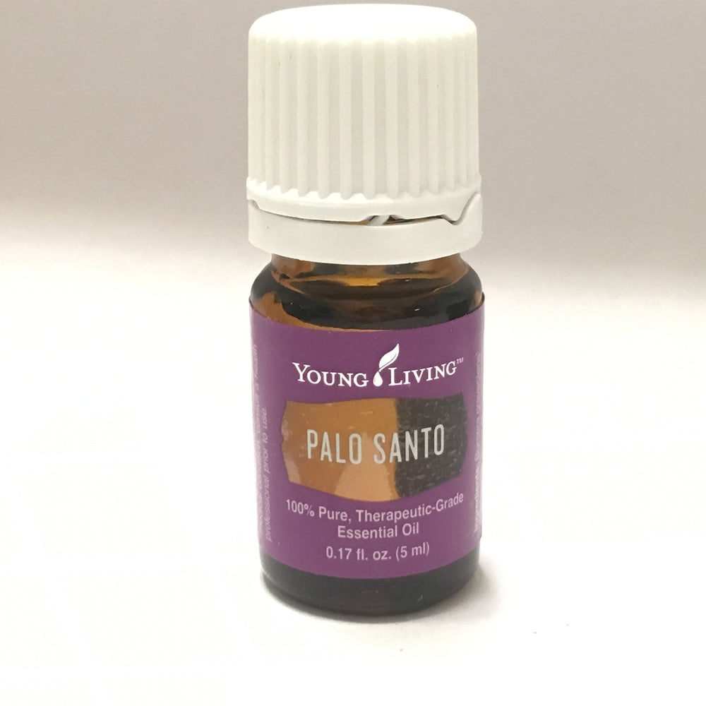 Young Living Palo Santo essential oil diffuser scene for meditation focus