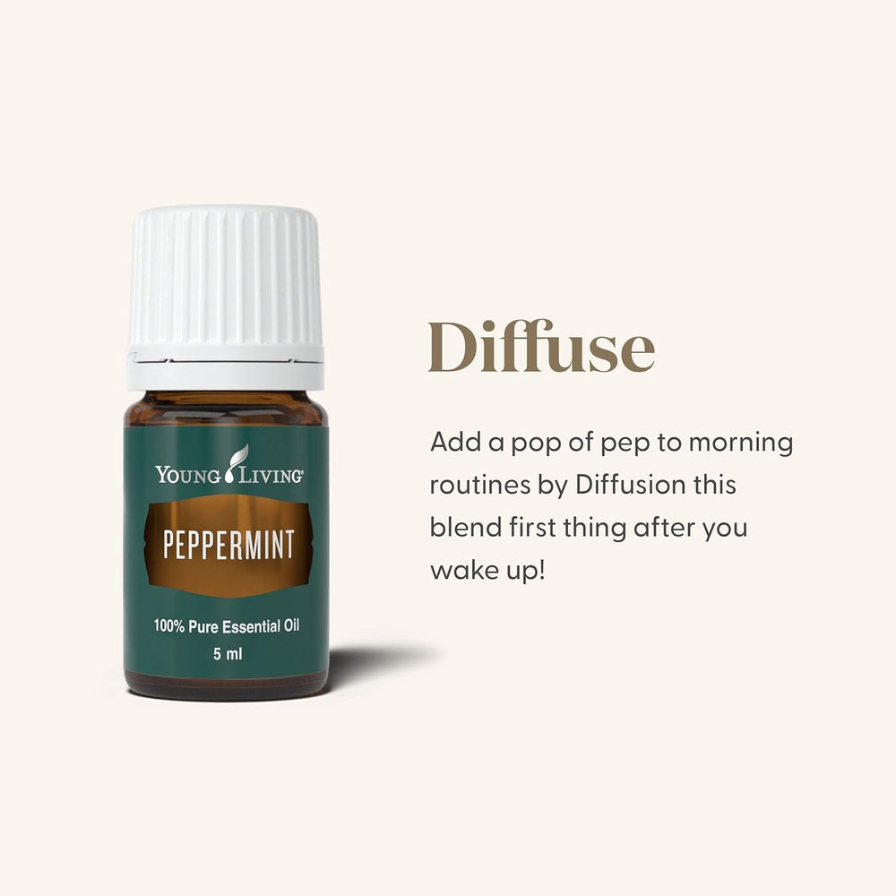 Peppermint essential oil bottle with 5 ml size