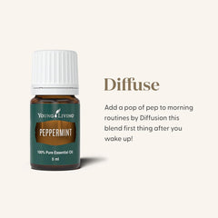 Peppermint essential oil bottle with 5 ml size
