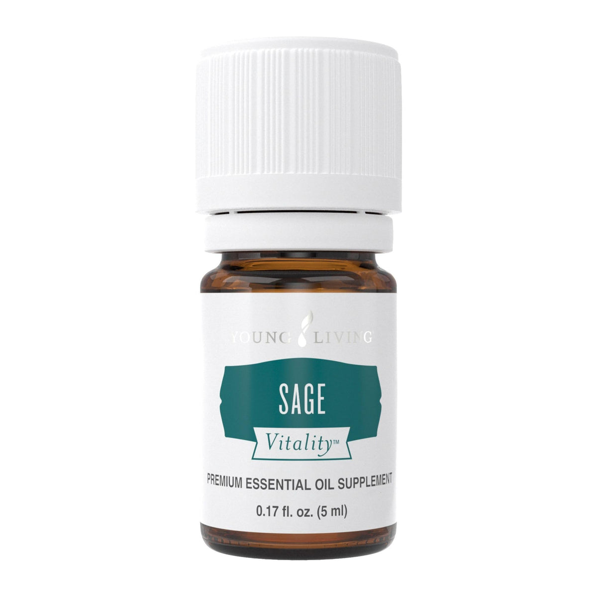 Young Living Sage Vitality 5ml bottle ready for versatile rituals and flavor use.