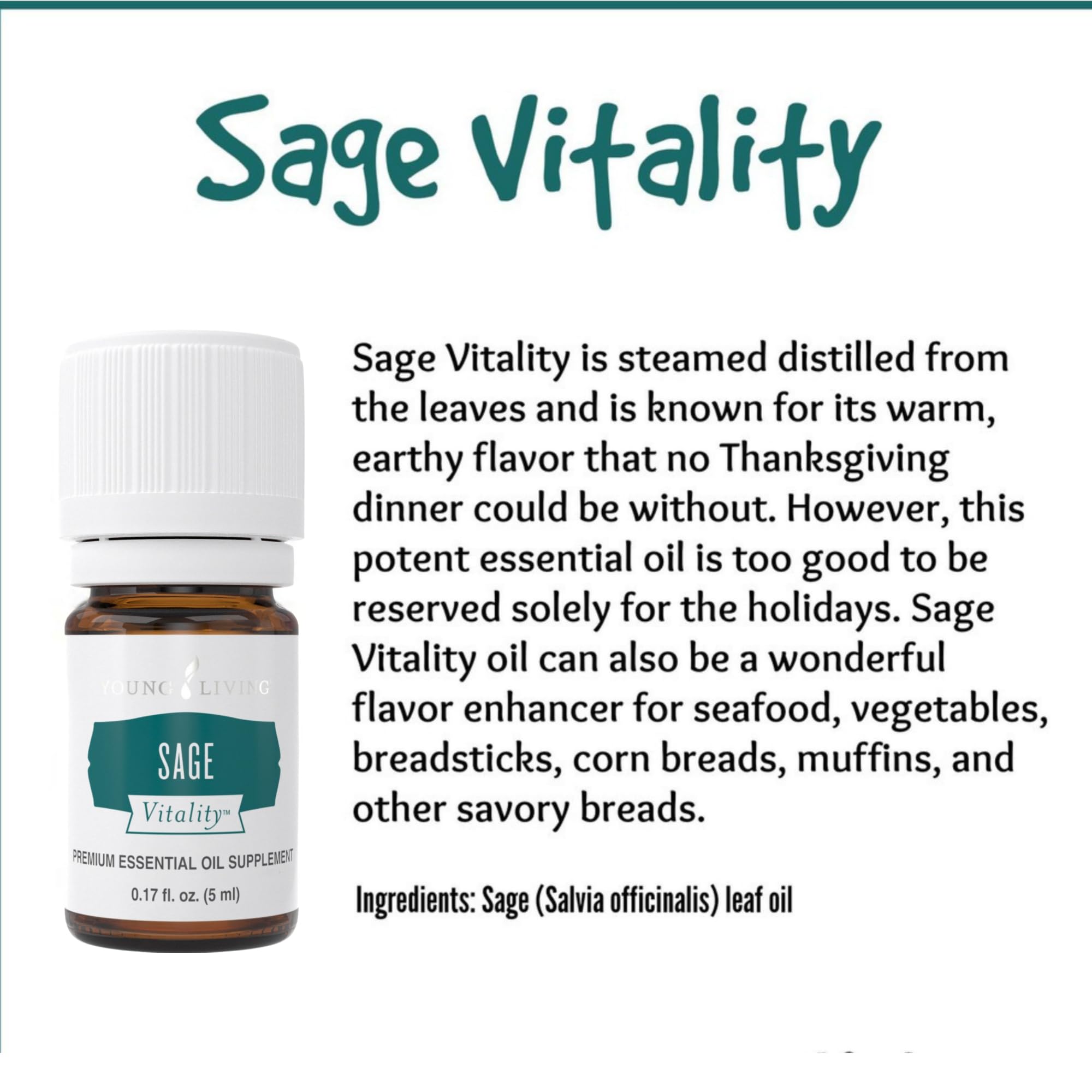 Young Living Sage Vitality diffuser scene offering cleansing aromatherapy atmosphere.