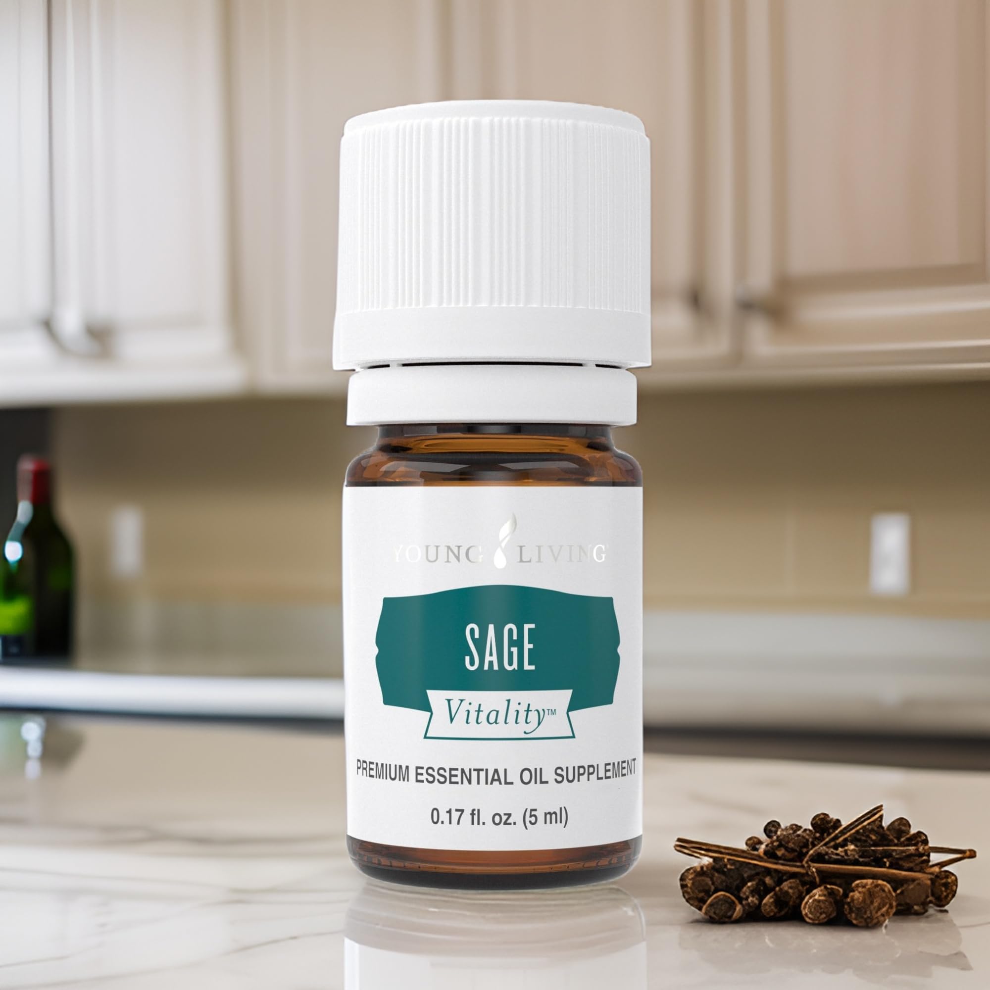 Young Living Sage Vitality ritual moment for balance and calm.