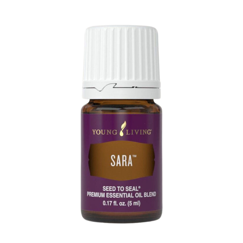 Young Living SARA essential oil 5 ml bottle offering calming balance and focus