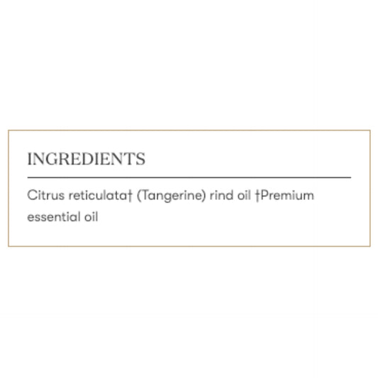 Diffuser with Young Living Tangerine oil providing stress-relief aromatherapy