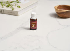 Aromatherapy concept featuring rosemary and eucalyptus with Thieves blend
