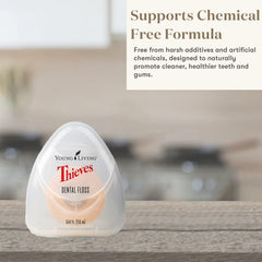 Young Living Thieves Dental Floss 164 ft 3 Pack packaging