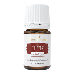 Young Living Thieves Vitality essential oil bottle, 5 mL