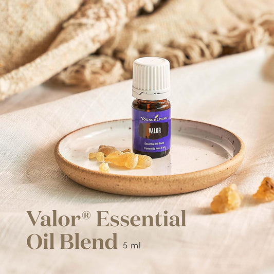 Close-up of Valor 5ml bottle label showing ingredients