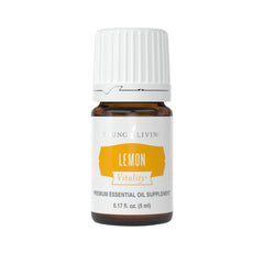 Front view of Young Living Vitality Lemon Essential Oil 5ml bottle