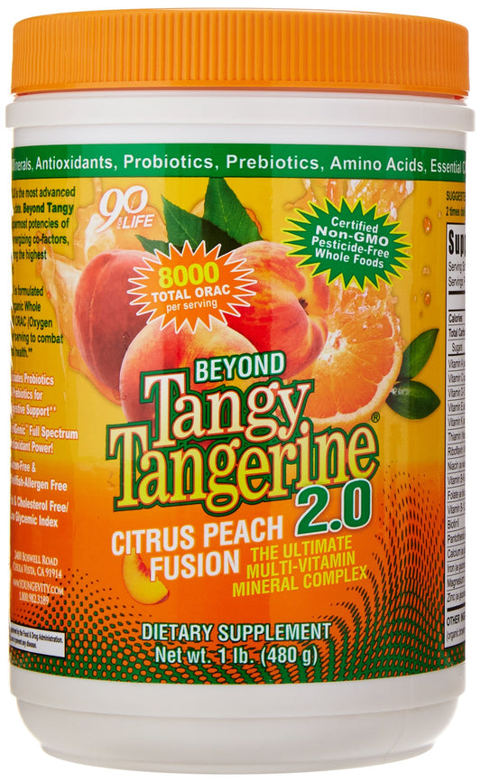 Bottles of Youngevity Beyond Tangy Tangerine 2.0 Citrus Peach Fusion