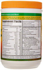 Close-up of Citrus Peach Fusion bottle label with ORAC 8000