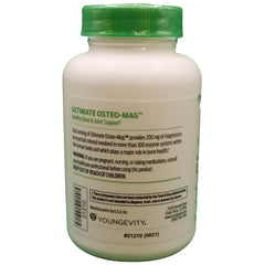 Supplement facts panel for Ultimate Osteo-Mag