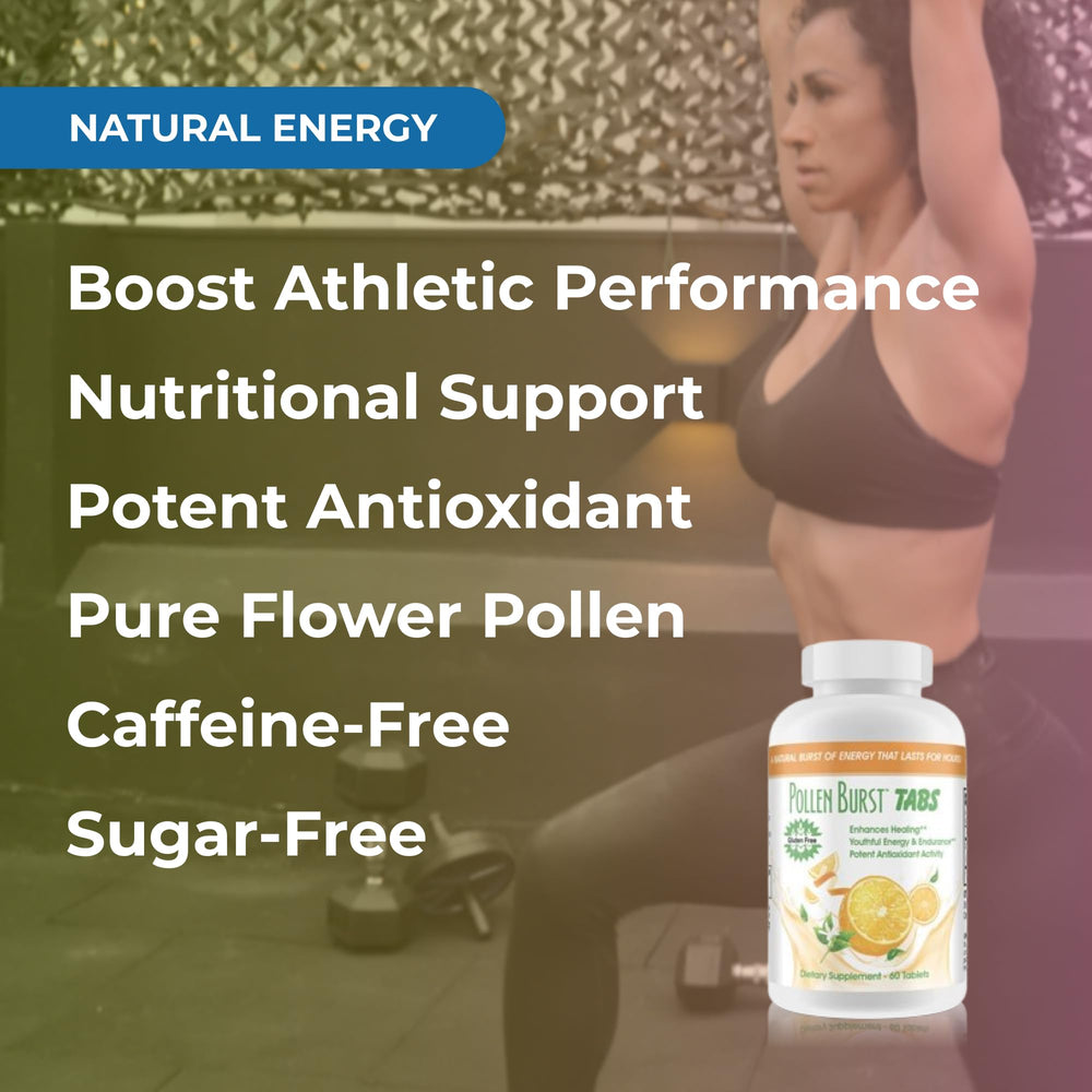 Close-up of Youngevity Pollen Burst Tabs tablets